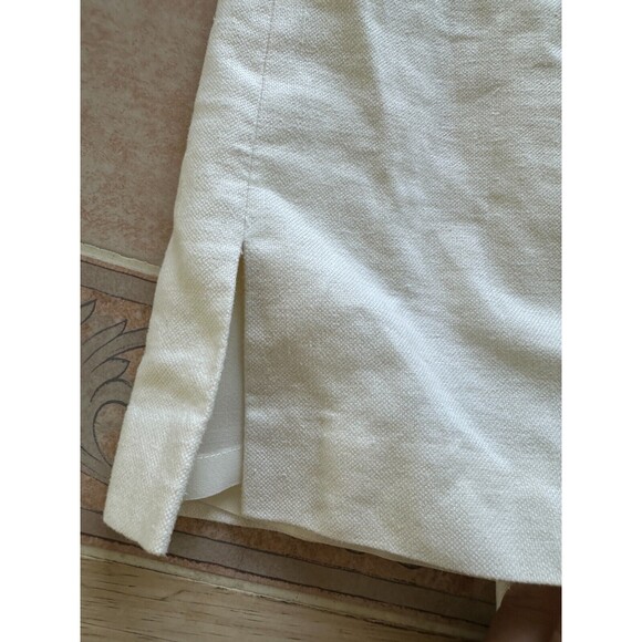 Anne Klein Linen Blend lined -Ivory Dress Size  2 - Picture 6 of 12